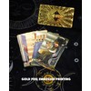 YIMINGOUFEI Tarot Card Deck 78 Cards Gold Foil Embossed Medieval