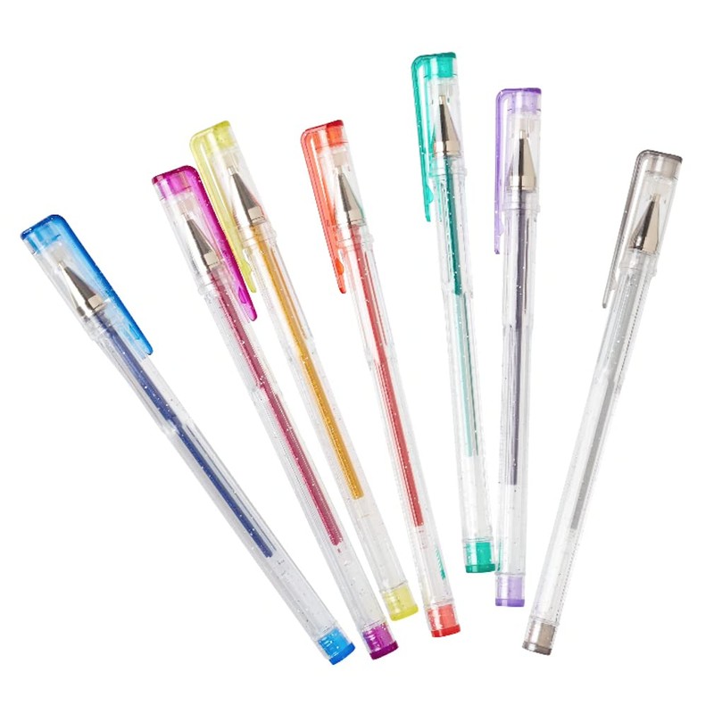 Smiggle Rollerball Gel Pens x7 Pack Glitter Scented Multicoloured