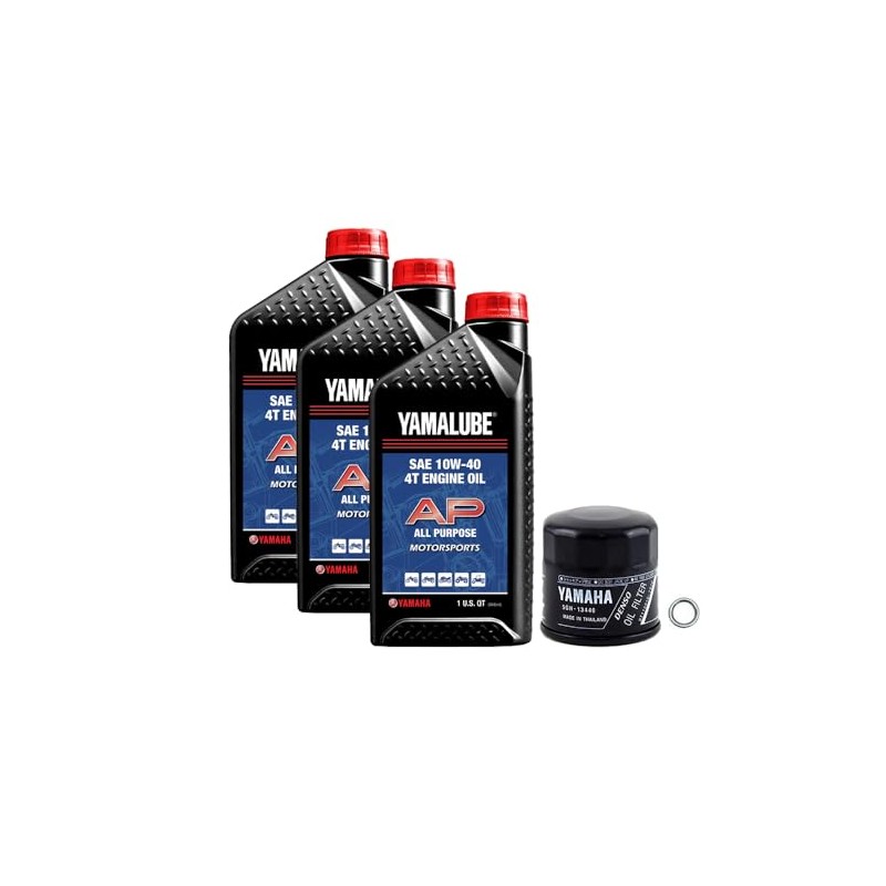 Genuine Yamaha 2018-2024 MT-07 Oil Change Kit 10W40 Mineral