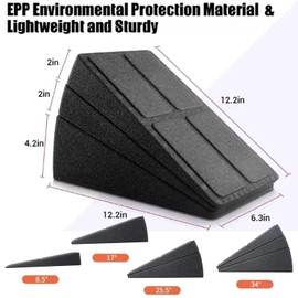 Squat Wedge - Slant Board Calf Stretcher Incline Board, Adjustable Lightweight EPP Squat Wedges, 520 lbs Slant Board for Calf Stretching, For exercise, squatting, ankle mobilization and physical therapy