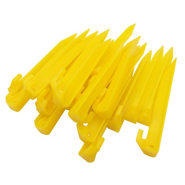 24pcs Plastic Tent Pegs Durable Spike Hook Awning Camping Caravan