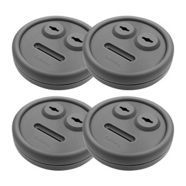 Entsong Paquete de 4 Termómetros y Arandelas de Sonda para Parrilla BBQ, Compatible con Ahumadores Weber 85037 Smokey Mountain y Otras Parrillas...   