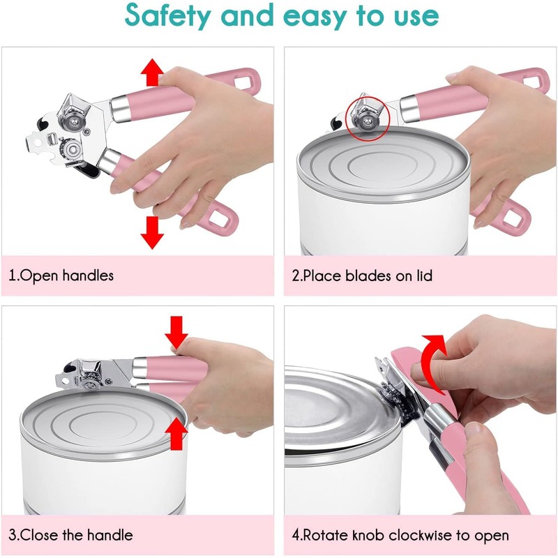 Can Opener,Professional 3-In-1 Multifunctional Manual Can Openers Bottle Opener,Kitchen Durable
