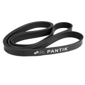PANTIK Juego de bandas de resistencia para mujeres y hombres, bandas de dominadas, banda de ejercicio para estiramiento corporal, levantamiento de potencia, yoga, pilates, entrenamiento de resistencia, negro