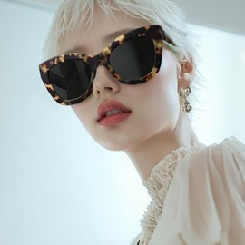 ZENOTTIC Trendy Polarized Damen Sonnenbrillen: Retro Cat-Eye Shades - Sonnenbrillen für Damen mit UV400 Schutz