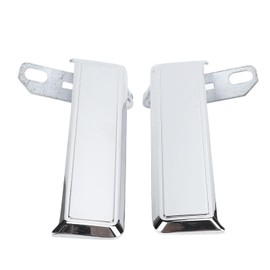 KIMISS Chrome Outer Door Handle Set for FJ40 BJ40 BJ42 FJ45 HJ45 HJ47 1975-1984 Rustproof Left Right Metal Exterior Door Handles