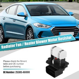 uxcell Engine Radiator Cooling Fan Resistor No.25385-A6000 HVAC Blower Motor Heater Control Module for Hyundai Elantra 2011-2021