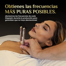 Diapasones Sanadores (128Hz, 256Hz, 512Hz) – Set de Diapasones Médicos con Peso para Sanar Chakras – Accesorios de Yoga y Meditación – Set de Diapason