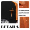 Christian Hats for Men Women,Jesus 3 Nail Cross Hat Christian