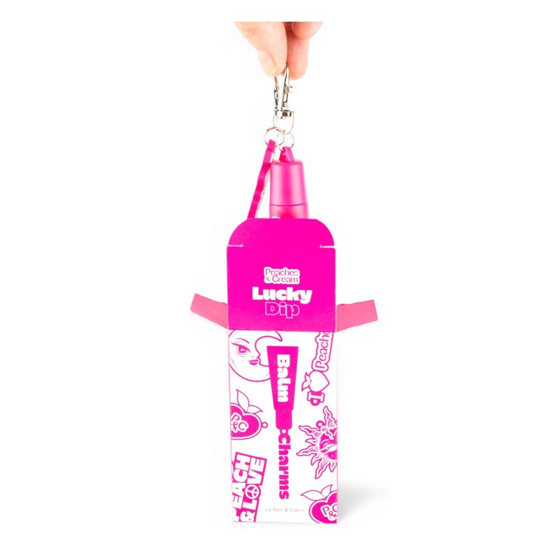 PEACHES AND CREAM LUCKY DIP LIP BALM CHARM, PEACHES &