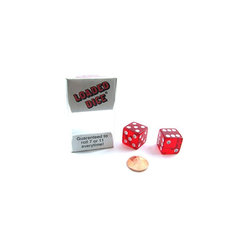 Koplow Games 1 X Transparent Loaded Dice (2)