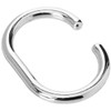 Croydex AK142141 Curtain Rings, Chrome, Suitable for shower rods up