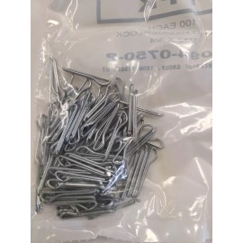 Unbranded (100 Pack) Hammer-Lock Cotter Pin Zinc-Plated Steel, 3/32" Diameter, 3/4" Length