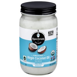 Aceite de coco virgen orgánico Spectrum, 14 onzas líquidas
