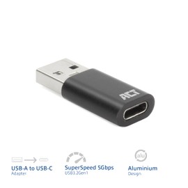ACT USB to USB C Adapter, Universal USB 3.0-5Gbps, USB to USB C, for Laptops and Chargers - AC7376