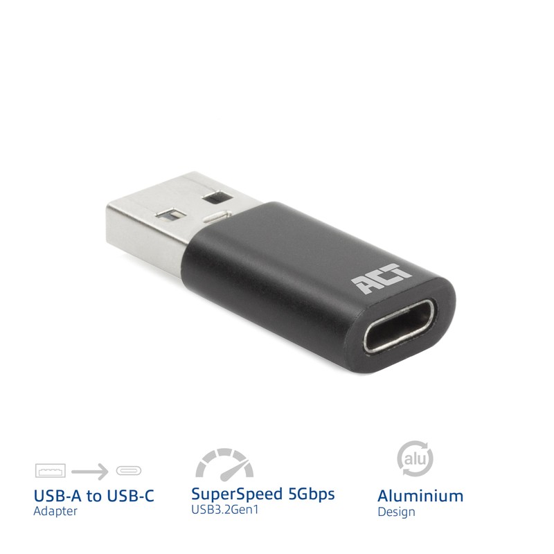 ACT USB to USB C Adapter, Universal USB 3.0-5Gbps, USB