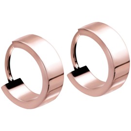 FILANGO Titanium Ear Clicker Hoop Earrings, Choice of Colours and Sizes, Titanium