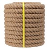Manila Rope (1.5 in x 100 ft) Jute Rope Thick Hemp Rope for Docks, Railing, Climbing, Decorating