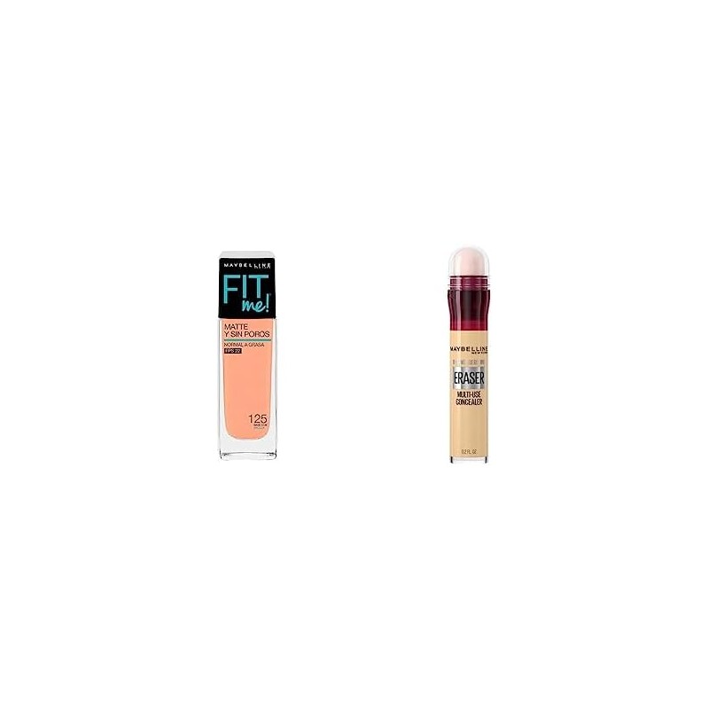 Maybelline Base de Maquillaje Fit Me Matte, 125 Nude Beige