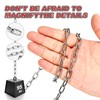 304 Stainless Steel Link Chain, 5/64in-100ft,Small Hanging Chain Link, Metal