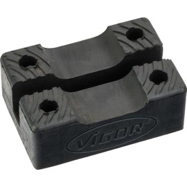 Vigor V2762 Rubber Support for Axle Stands V2477 (Cushion with Slot for Gentle Jacking, for 3 Tons)