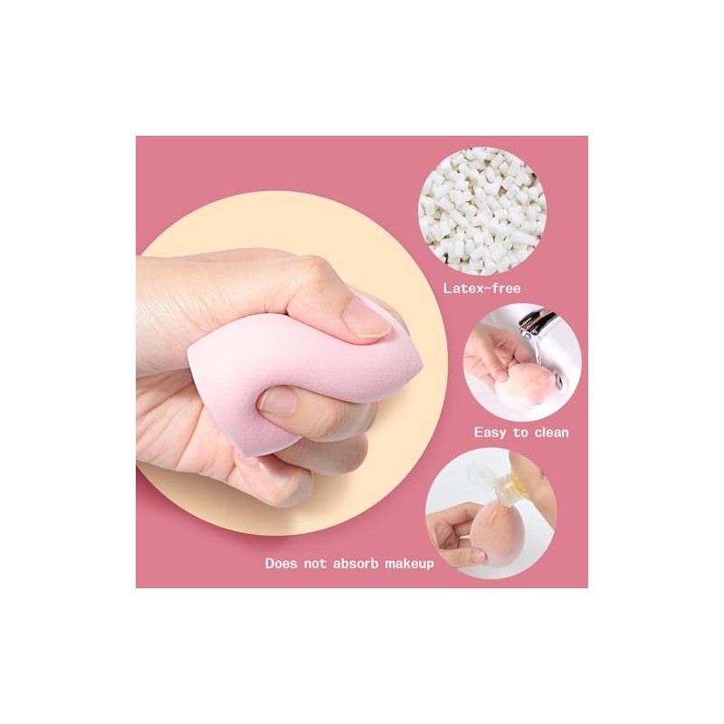 AiQInu 12 Piece Make Up Sponge, Makeup Sponge Set, Beauty