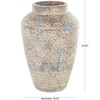 Deco 79 Ceramic Scroll Decorative Vase Antique Style Centerpiece Vase