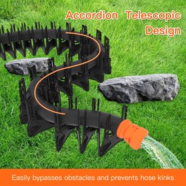 ALAZUR 15 FT RV Sewer Hose Support, Camper Sewage Hose Holder, Flexible Telescoping Waste Hose Support, Adjust Height Drain Hose Stand, Quick Folds for Travel Trailers Septic Hose Support