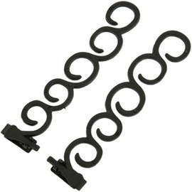 1 Pair Black Braiding Tool, DIY Ponytail Maker, French Braid Tool for Twists, Plaits, Buns, and Pony Tails, Fashion Hair Accessory for Women and Girls, Hair Elastics and Ties