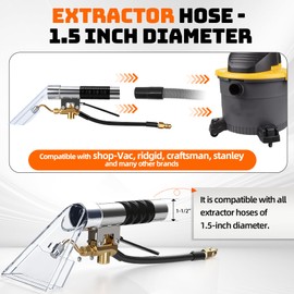 GUUXUEE Carpet Extractor Wand with 1/4" Quick Disconnect - Deep Cleaning Tool for Shop Vac, Mytee, Auto Detailing & Carpets Efficient Cleaning Tool for Home, Auto Detailing & Commercial Use