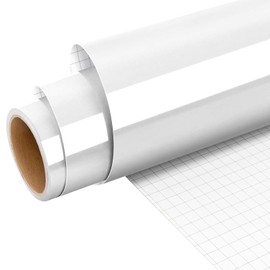 Prime Vinyl Permanent Vinyl, 12'X 6FT White Vinyl Roll for Cricut, White Permanent Vinyl for DIY Crafting, Home Decoration, Party Decoration.