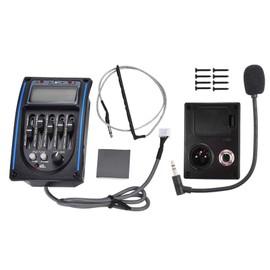 DC 9V Pickup Preamp Guitar, 5Band Digital Guitar Preamp Piezo Tuner, Digital Tuner Pickup Equalizer, Pickup for Acoustic Guitar