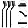 Topbuti 15 Pcs Mini Stainless Steel Wire Brush Set for