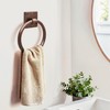 Monarch Abode Metal Round Bathroom Hand Towel Holder for Bathroom