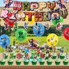 93PCS Happy Birthday Balloons Set, Pixel Style Birthday Decorations for