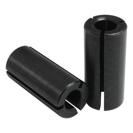 ITROLLE 2PCS 1/2 Inch to 1/4 Inch Router Collet Reduction Sleeve Tool Bit, Shank Reducer Reducing Bit, Black