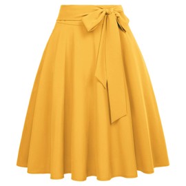 Belle Poque BP561 Women's Swing Skirt 50s Retro Vintage Rockabilly Knee-Length Festive Skirts. - Bp561-4, size: s