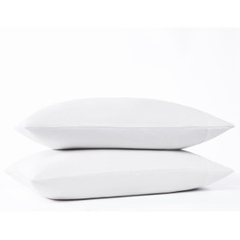 Vince Camuto 1200TC CVC Cooling King Pillowcase Pair, White, Solid Color Themed, Oeko-TEX Certified Confidence
