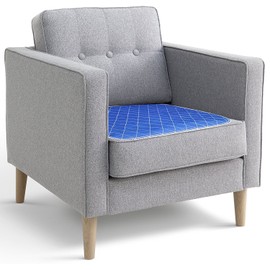 Ultra Waterproof Washable Seat Pad (20 x 22 Inch) for Incontinence - Seniors, Adult, Children, or Pet Underpad - Triple Layer Chair Cover Protector, 24 Ounce Absorbency (Navy Blue) by BrightCare