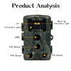 1080P PR1000 Trail Camera Large Aperture Hunting Camera Automatic Exposure