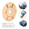 6T Golden Wood Carving Disc Engraving Blade Woodworking Milling Cutter