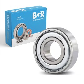 BGR (100 pcs) 608 ZZ Metal Shielded Ball Bearing,  8x 22x7 mm