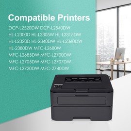 Prinkton TN660 Toner Cartridge Set(4 Pack, 4 Black) Replacement for Brother TN630 TN660 TN-630 TN-660 for Dcp-l2520dw Dcp-l2540dw Mfc-l2700dw Mfc-l2720dw Mfc-l2740dw Hl-l2340dw Hl-l2320d Printer