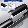 Kinchoix 50 Pack 36" Aluminum Deck Balusters Round Black Deck