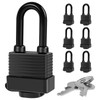 Padlocks Keyed Alike for Outdoor use, Pack of 6, Laminated