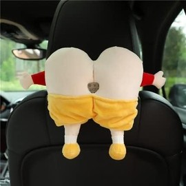Crayon Shin-chan Car Tissue Cover, Stuffed Toy, Hanging Type, Fluffy, Tissue Case, Car Storage, Cute