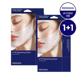 Mediheal (High-Elasticity Lifting Sheet) 1+1 VTR Stretching Patch Total 8 Sheets / 메디힐 (고탄력 리프팅 시트) 1+ 1 브이티알 스트레칭 패치 총 8매