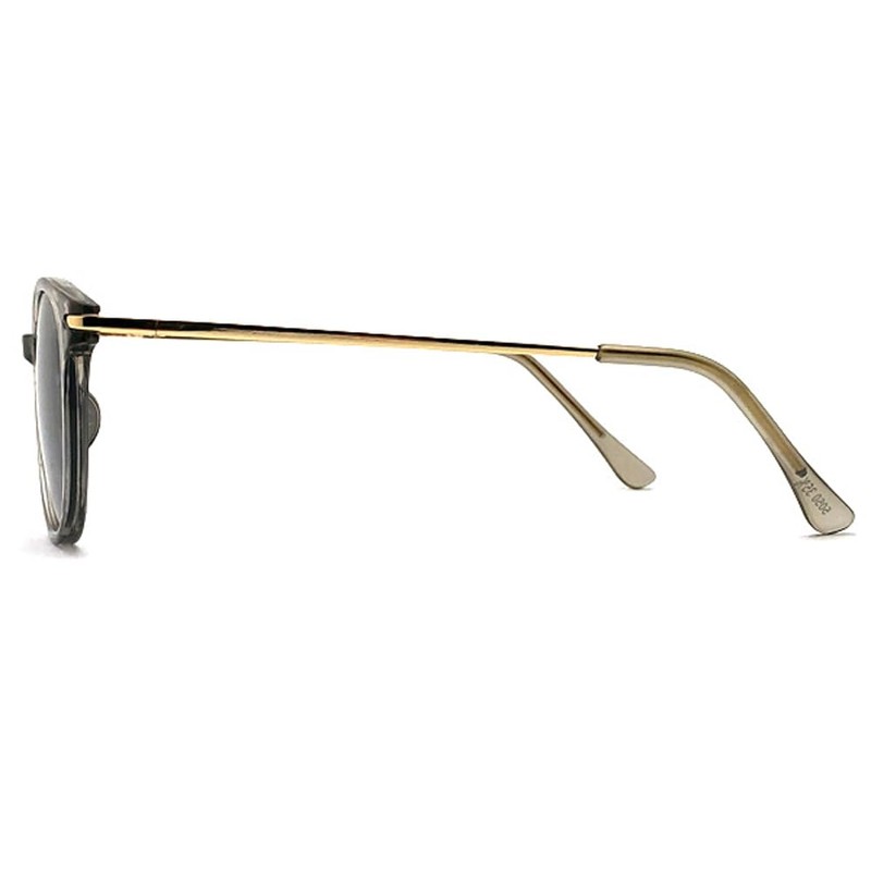 SPEED ADDICT CLEAR WELLINGTON SUNGLASS, CLEAR GRAY/GOLD x LIGHT SMOKE