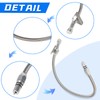 YESHMA Transmission Dipstick Stainless Braided Hose TH350 TH-400 700R4 Tranny