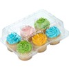 Decony Cupcake Boxes 6 Count [ MADE IN USA ]-